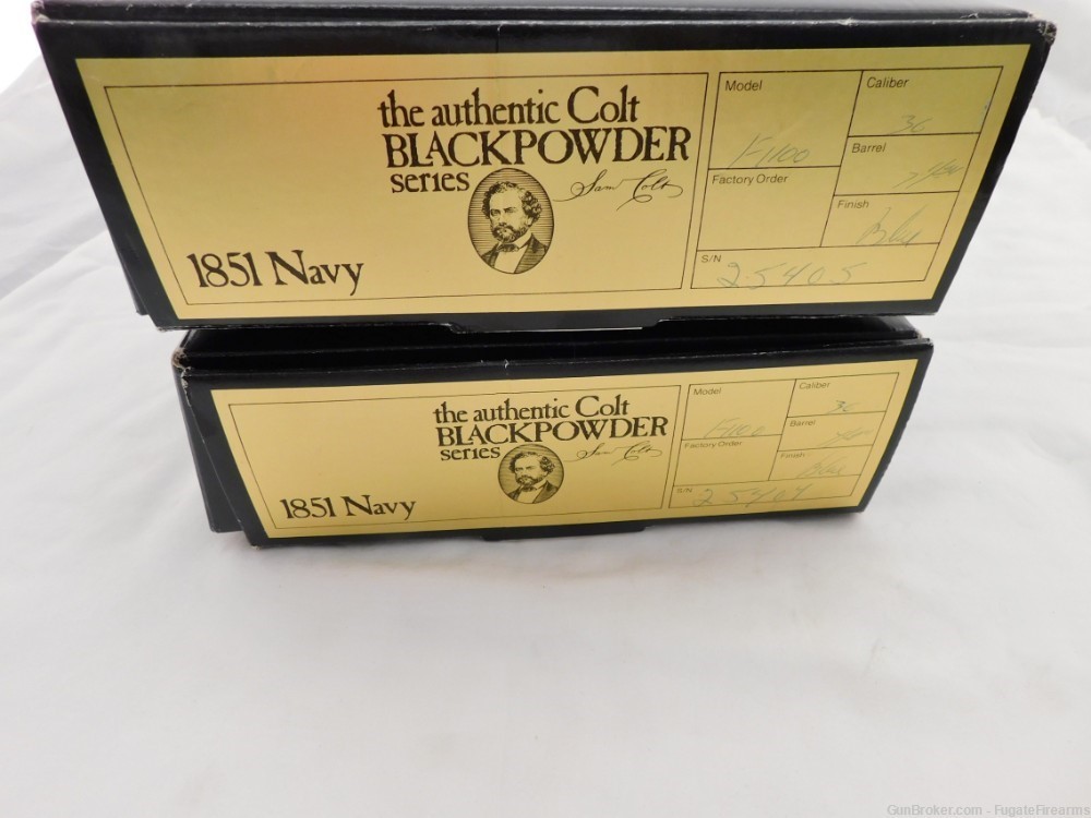 Colt 1851 Navy Consecutive Set 2nd Generation Blackpowder NIB-img-2