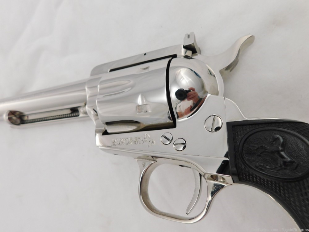 1979 Colt SAA Ned Buntline Nickel 45 12 Inch Nickel New In Case-img-6