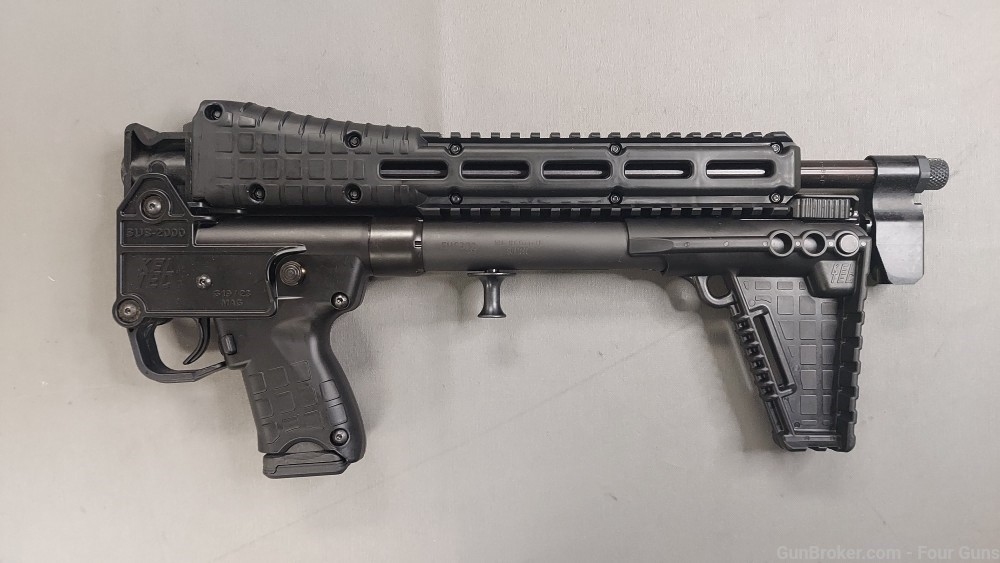 Kel-Tec Sub2000 9mm Folding Rifle Glock 19 Mags 16" SUB2K9GLK19BBLK-img-3
