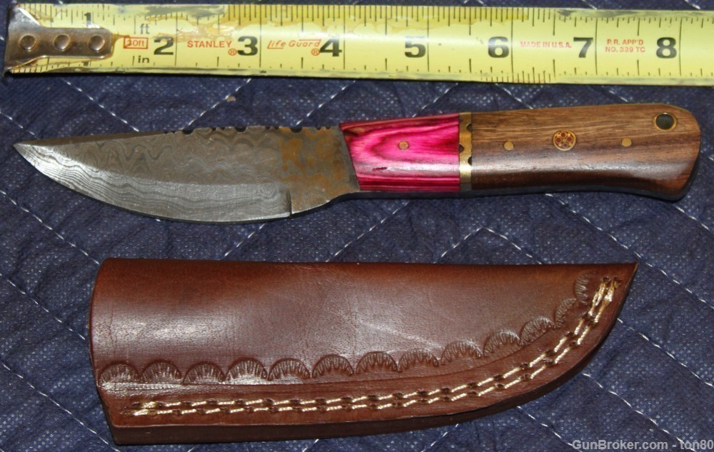 HANDMADE CUSTOM HUNTING KNIFE DAMASCUS STEEL SS0270-img-0