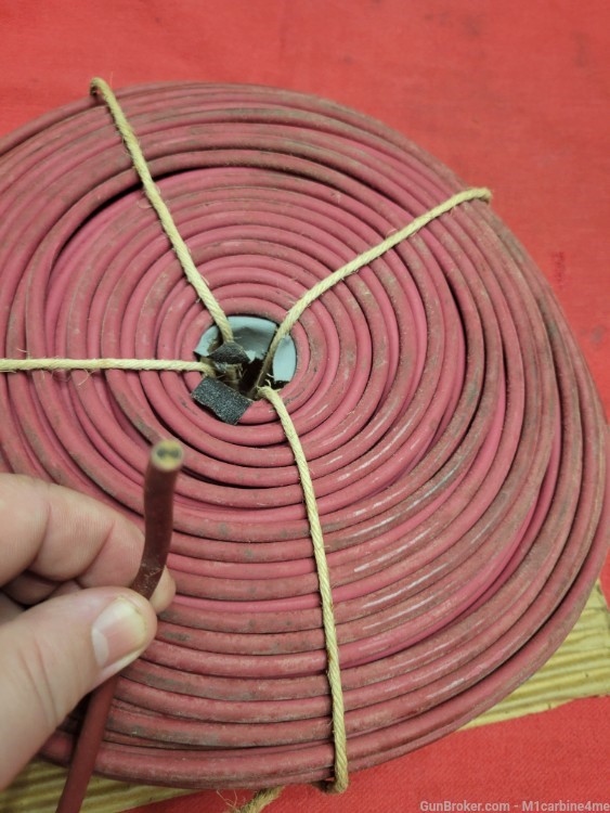 Original military red blasting  wire WWII or Korea-img-0