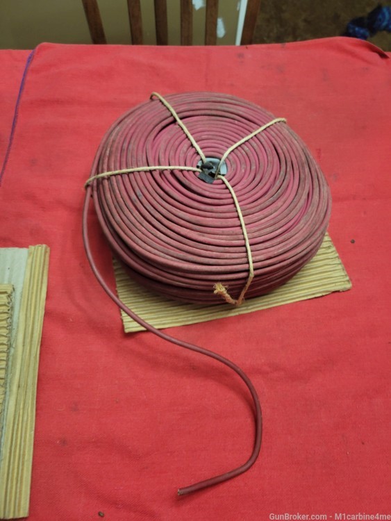 Original military red blasting  wire WWII or Korea-img-1