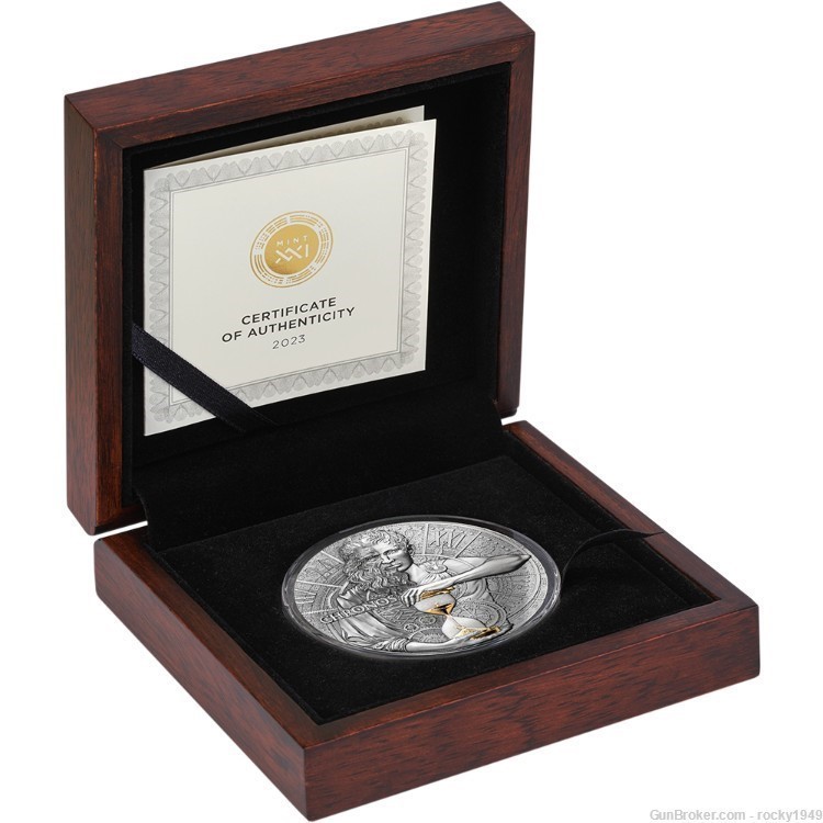 2023 - Cameroon -CHRONOS, Dual Essence - 2oz .999 silver coin-img-4