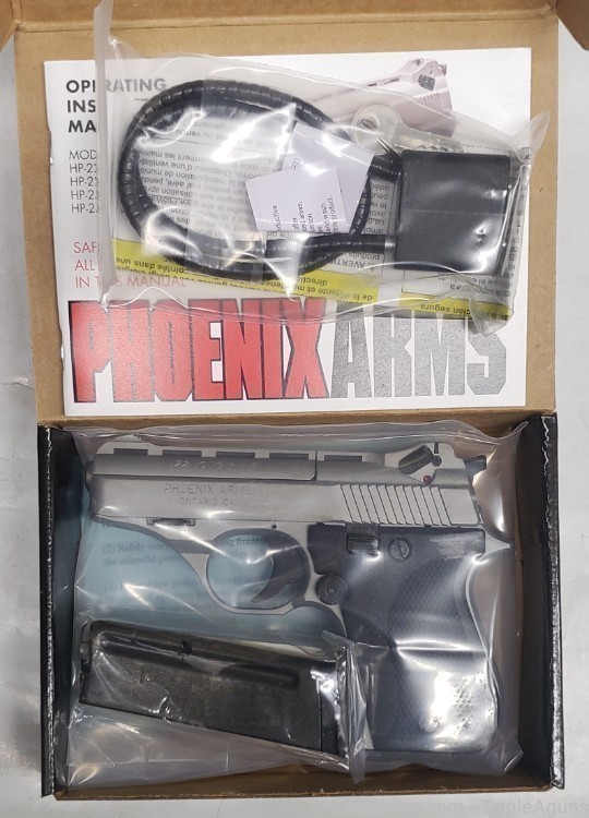 Phoenix Arms HP22 22lr nickel with extra magazine-img-8