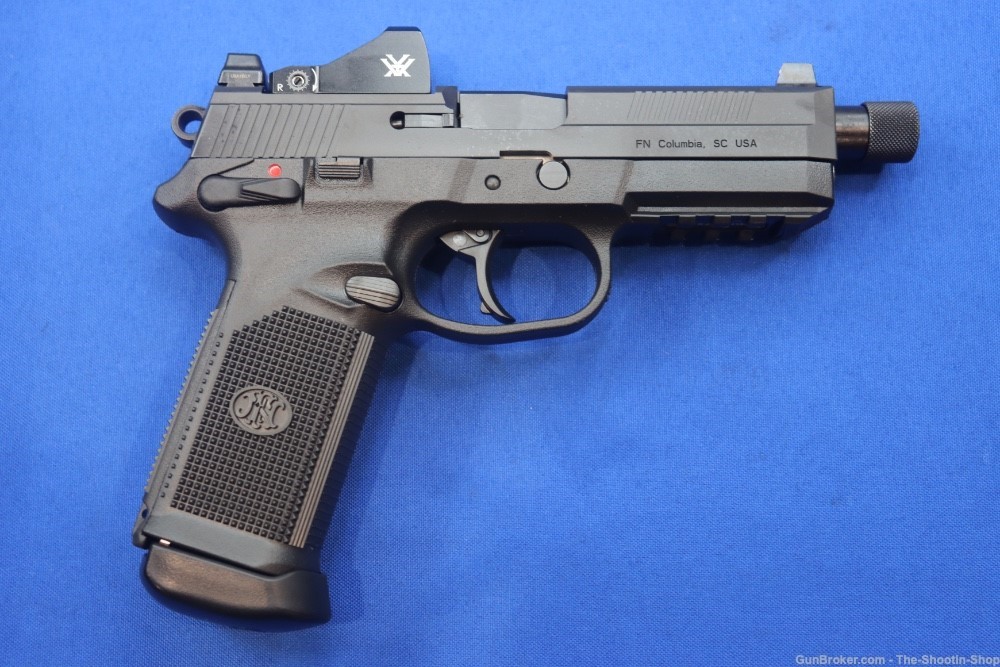 FN FNX45 Tactical Pistol 45ACP THREADED 15RD BLK FNX45T VORTEX VIPER FNX -img-6