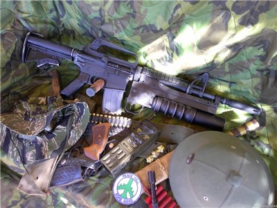 Colt Commando XM 177 Car-15 M203 Spikes 37mm Launcher MACV/SOG SF Vietnam