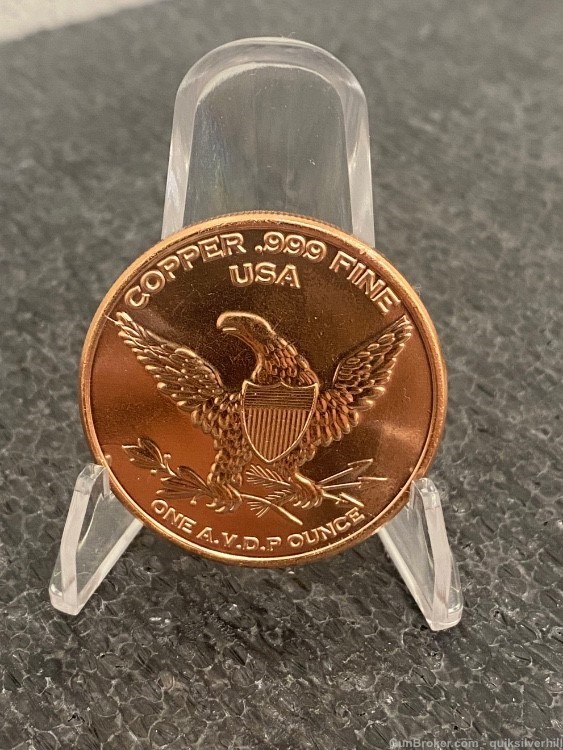 Really Cool 1 Ounce Copper M16 Rifle Coin-img-1