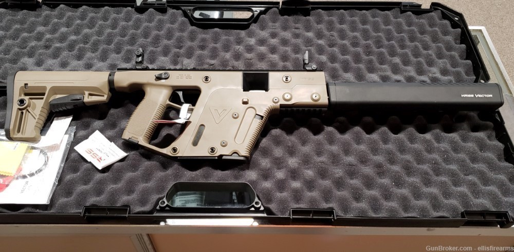 Kriss Vector CRB G2 16" Rifle FDE faux supp, Adj Stock 10mm  KV10-CFD20-img-7