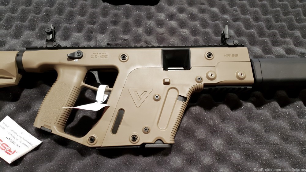 Kriss Vector CRB G2 16" Rifle FDE faux supp, Adj Stock 10mm  KV10-CFD20-img-4