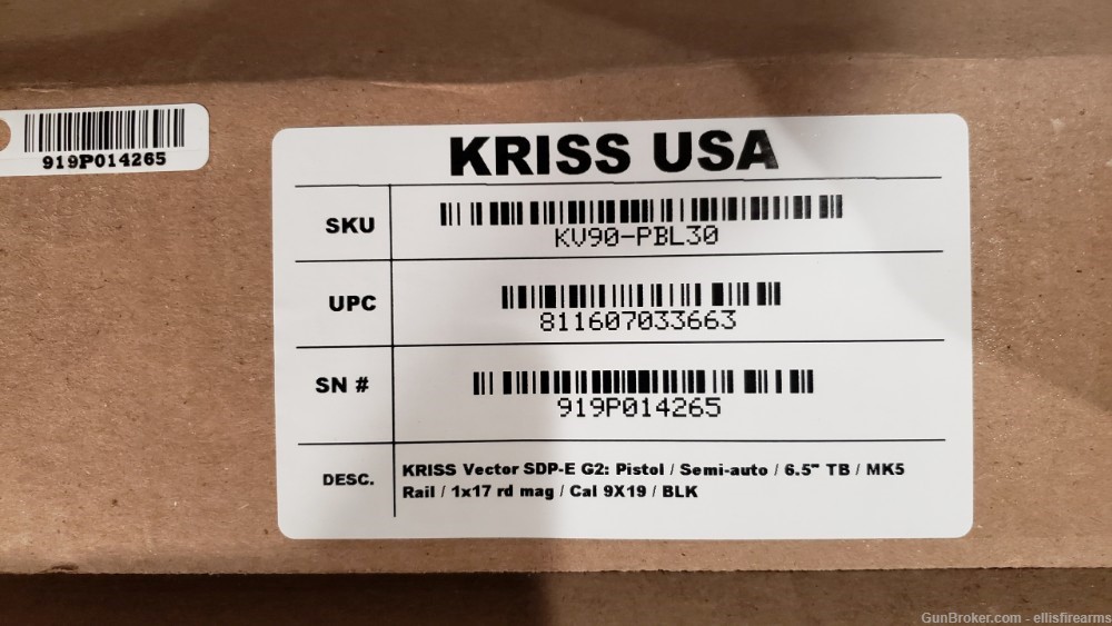 Kriss Vector SDP-E Enhanced G2 6.5" Threaded MK5 Rail Black 9mm  On sale!-img-14