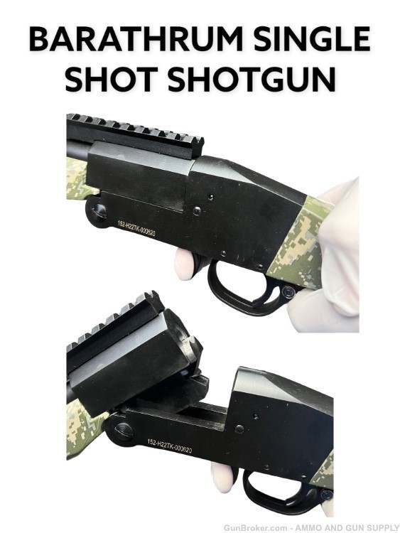 BARATHRUM SS20-C - SINGLE SHOT FOLDING SHOTGUN - 20 GA - BACKPACK GUN!-img-21