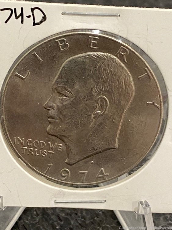 Beautiful 1974 D Dwight “Ike” Eisenhower Dollar Coin-img-2