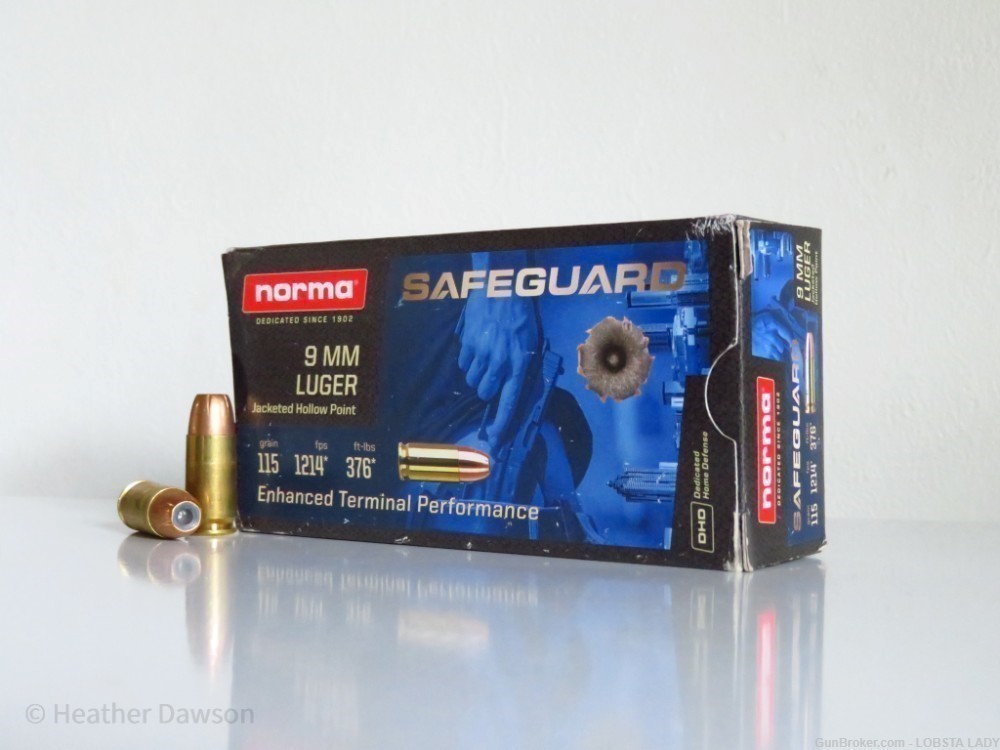 9MM NORMA SAFEGUARD JHP 115 grain ammo NORMA 115GR AMMO JHP-img-0