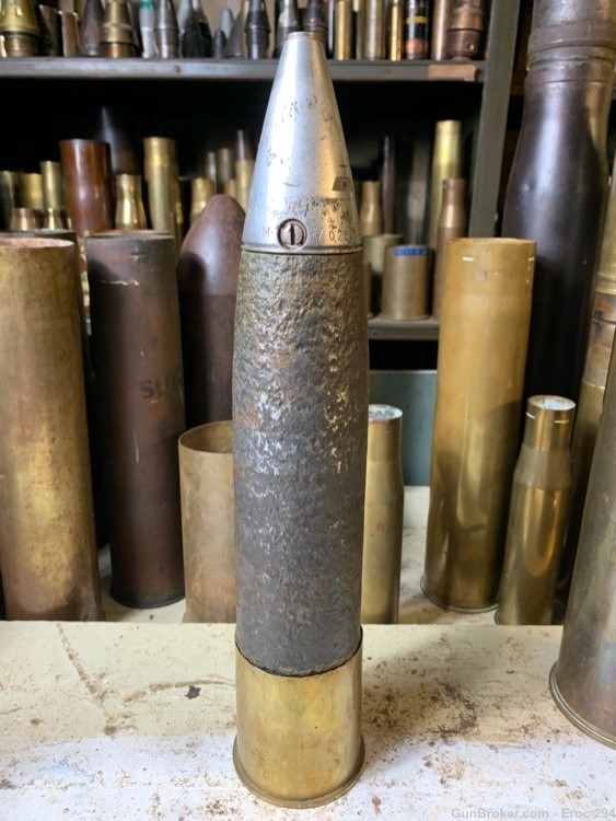 WW2 1936 dated German 75mm LEIG HE round -img-2