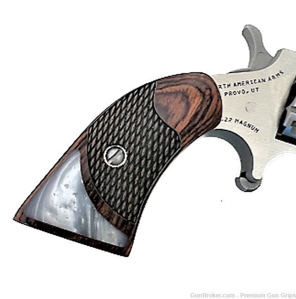 North American Arms NAA Grips for Magnum model Rosewood White Pearl -img-4