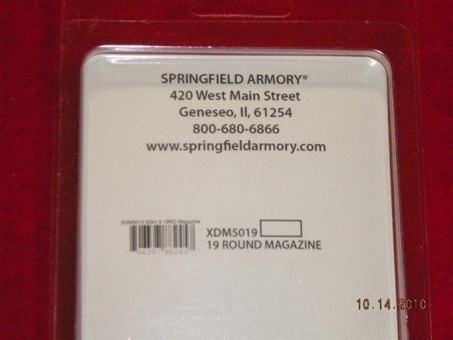 (4 TOTAL) SPRINGFIELD ARMORY XDM 19RD FACTORY MAGAZINE XDM5019  (NEW)-img-3