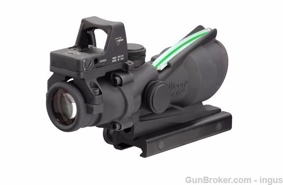 TRIJICON ACOG 4X32 TA31-D-100548 GREEN CHEVRON 223 w/ RMR TYPE 2 PKG (NIB) -img-1