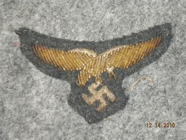 GERMAN WWII LUFTWAFFE OFFICER VISOR CAP EAGLE PRE-1945 (EXCELLENT)-img-0