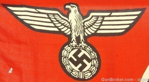 GERMAN WWII NAVAL KRIEGSMARINE MARKED PRINTED STATE SERVICE FLAG PRE-1945 -img-18