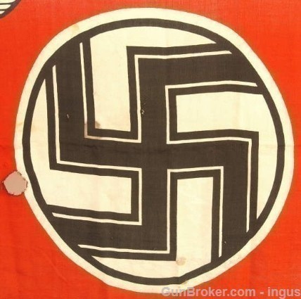 GERMAN WWII NAVAL KRIEGSMARINE MARKED PRINTED STATE SERVICE FLAG PRE-1945 -img-19