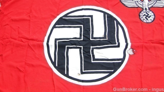 GERMAN WWII NAVAL KRIEGSMARINE MARKED PRINTED STATE SERVICE FLAG PRE-1945 -img-10