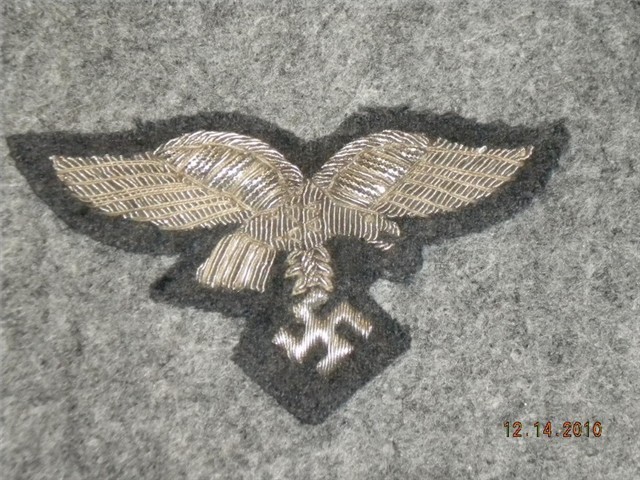 GERMAN WWII LUFTWAFFE OFFICERS BREAST EAGLE PRE-1945 (EARLY) EXCELLENT-img-0