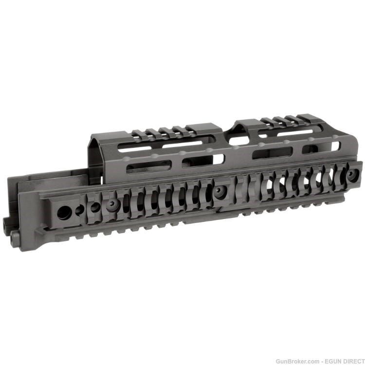Midwest Industries AK Alpha Quad Rail Handguard 10" - Black-img-0