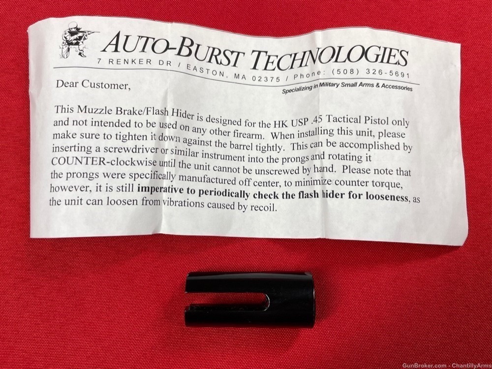 HK USP .45 ACP Vortex Muzzle Break-img-5