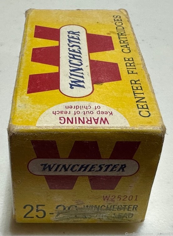 50 rounds of new old stock Winchester 25-20 Win 86 grain lead ammo-img-2