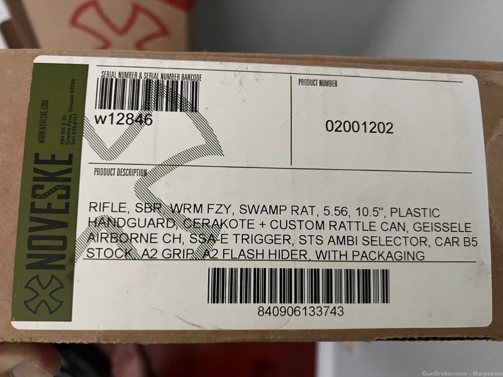 Unfired WRM FZY x NOVESKE SWAMP RAT SBR - 1 of 50! -img-10