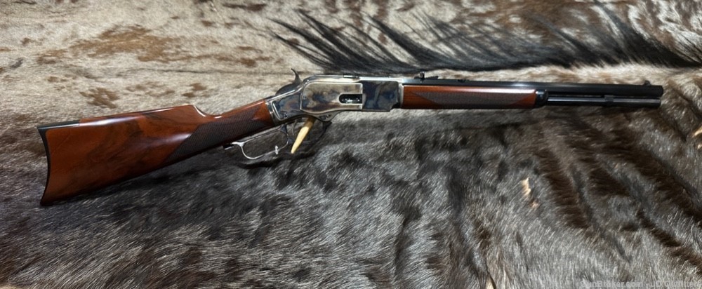 NEW 1873 WIN SPORTING RIFLE 45 COLT 18" CHECKERED GREAT WOOD CIMARRON -img-1