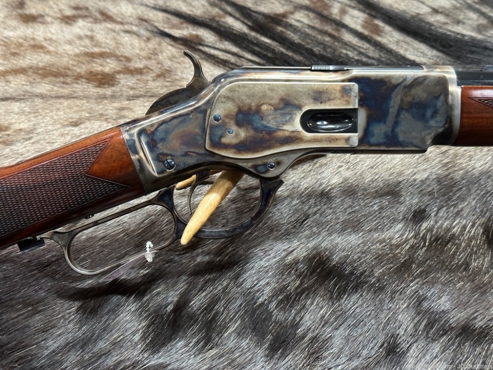 NEW 1873 WIN SPORTING RIFLE 45 COLT 18" CHECKERED GREAT WOOD CIMARRON -img-0