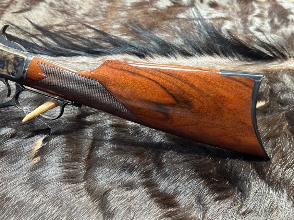 NEW 1873 WIN SPORTING RIFLE 45 COLT 18" CHECKERED GREAT WOOD CIMARRON -img-9