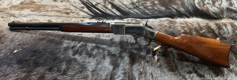 NEW 1873 WINCHESTER SPORTING RIFLE 357 MAG 38 SPECIAL STRAIGHT 20" CIMARRON-img-2