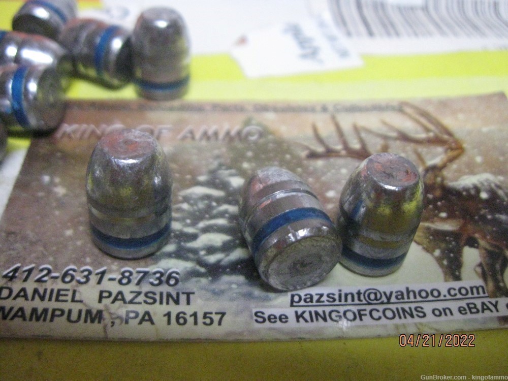 100 pcs 44-40 CAL 200gr RN FP Vintage WCF Lead Bullet; more; have ammo too-img-2