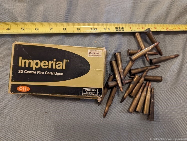 Imperial + Peters 22 HP Savage - 28 rounds + 9 brass-img-0