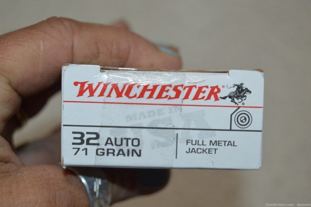 NEW Winchester USA 32 ACP 71 Grain FMJ Ammunition-img-1
