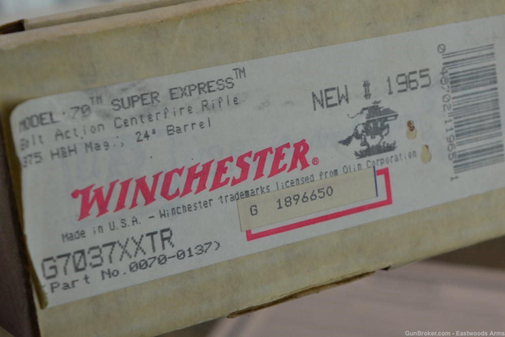 Winchester Model 70 .375 H&H NIB 1980's Super Express-img-28