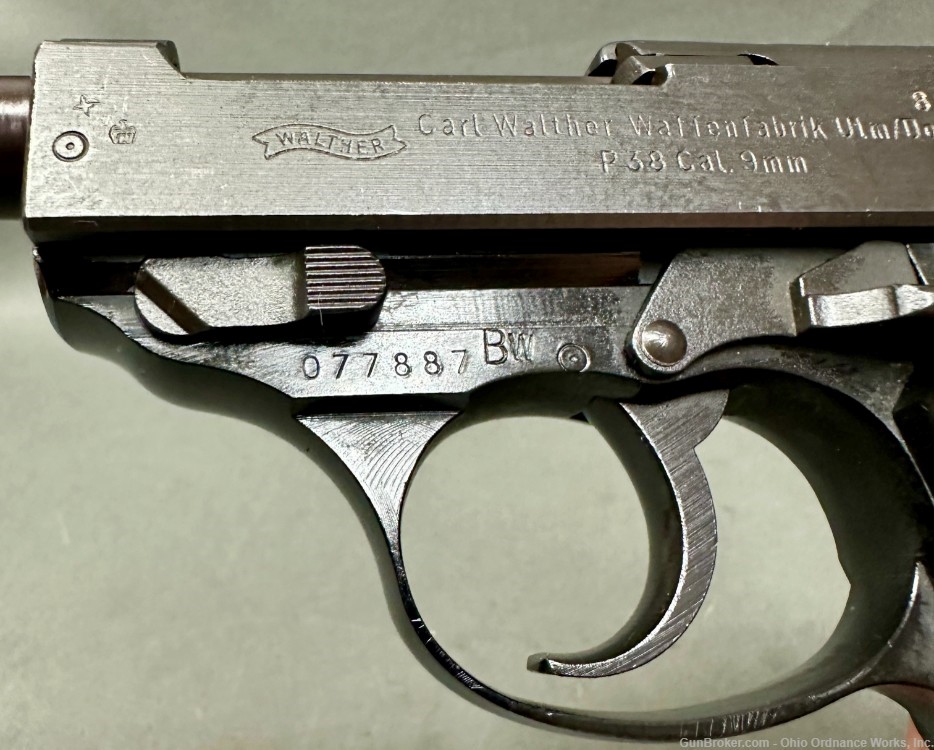 Early West German Bundeswehr Issued Walther P38 Pistol-img-7