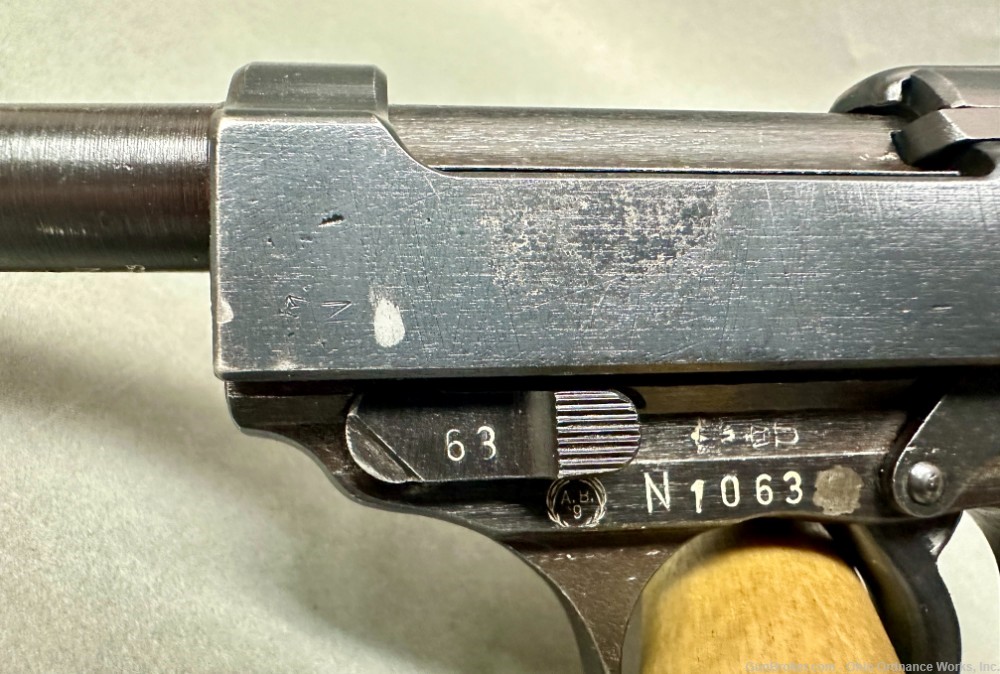 East German VOPO issue WWII Spreewerk CYQ P38 Pistol-img-11