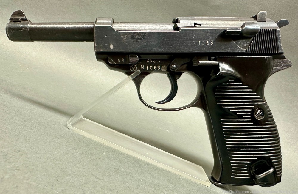 East German VOPO issue WWII Spreewerk CYQ P38 Pistol-img-3