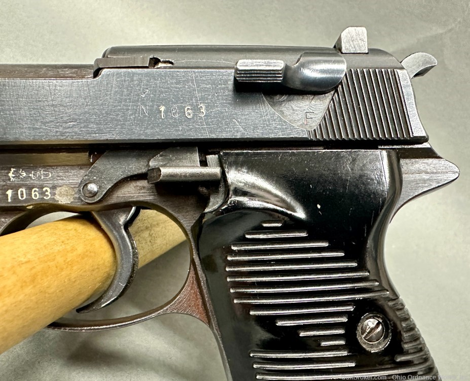East German VOPO issue WWII Spreewerk CYQ P38 Pistol-img-19