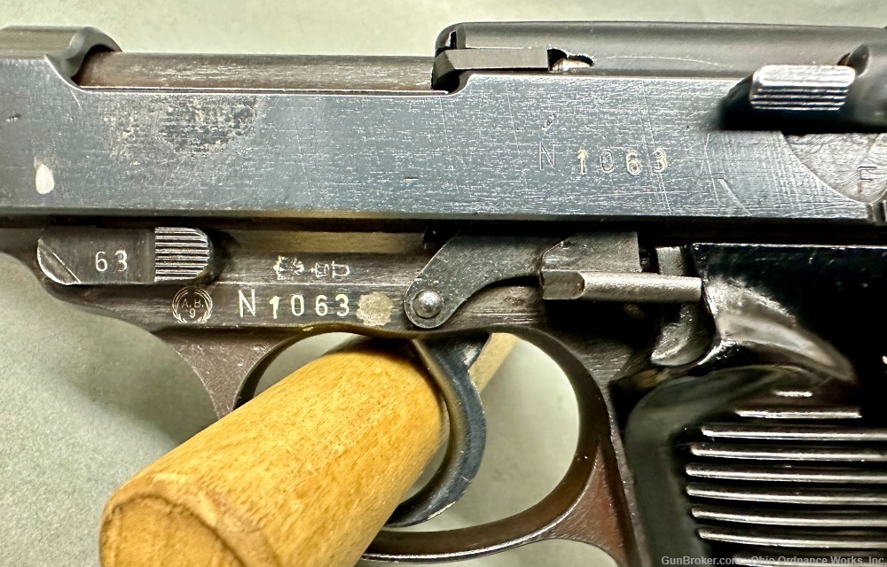 East German VOPO issue WWII Spreewerk CYQ P38 Pistol-img-15