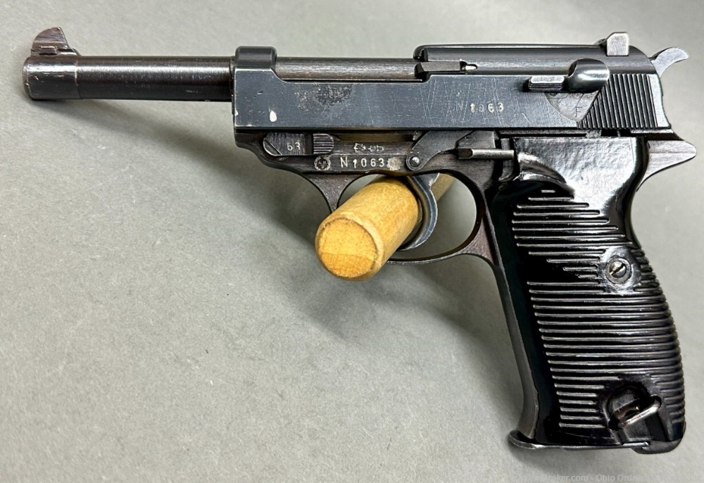 East German VOPO issue WWII Spreewerk CYQ P38 Pistol-img-4