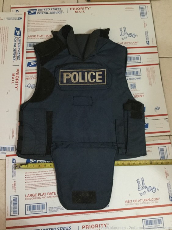vintage police body armor with armor as seen -img-0
