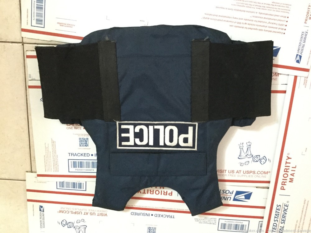 vintage police body armor with soft armorplus plate  as seen -img-7