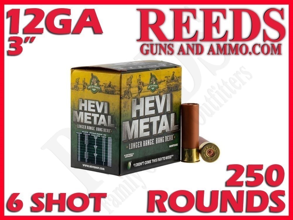 Hevi-Shot Hevi Metal Longer Range 12 Ga 1-1/4oz 6 Shot 3in HS38006-img-0