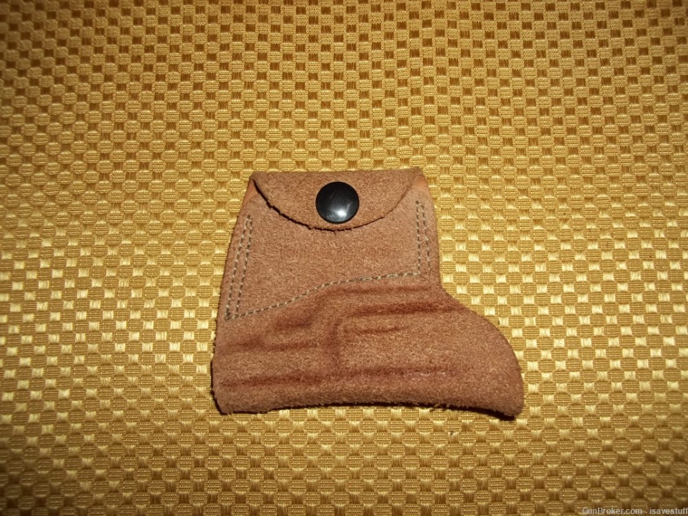 NAA North American Arms Suede Derringer Pocket Holster with Cartridge Pouch-img-2