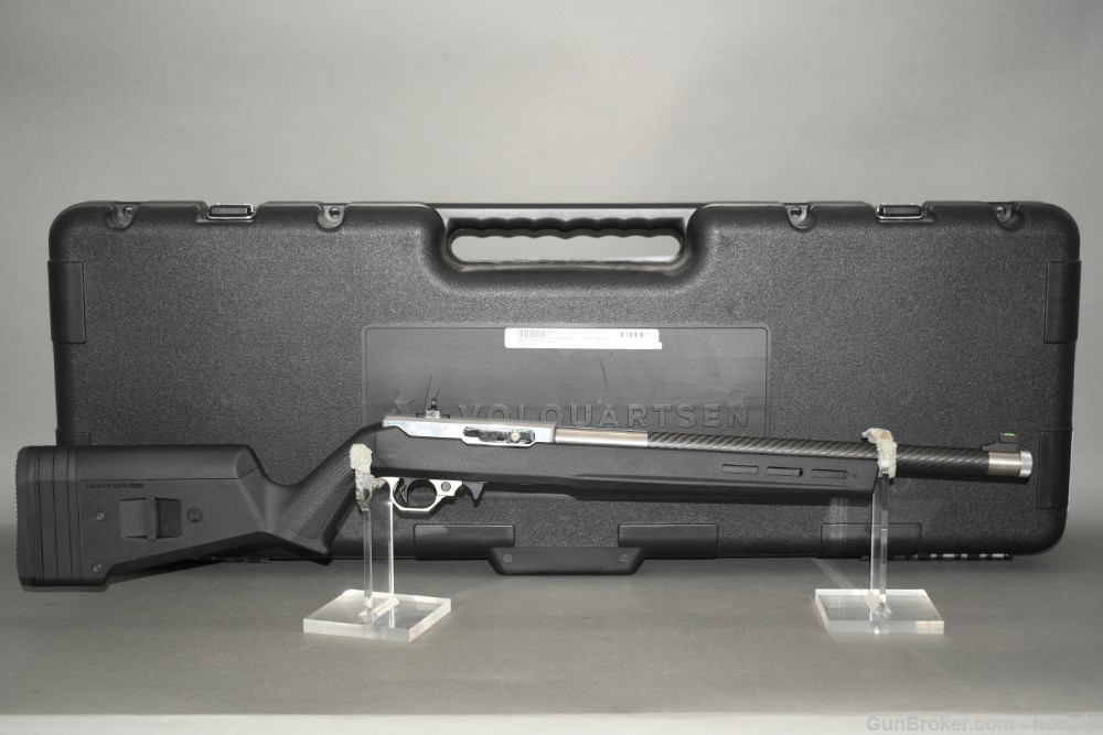 Superb Volquartsen Custom SS Lightweight Semi Auto Rifle 22 LR W Case-img-0