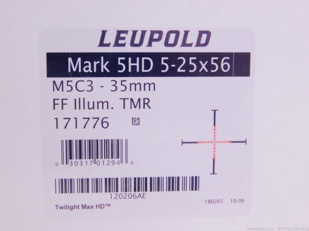Open Box Leupold Mark 5HD 5-25x56 35mm Illum. TMR 1711776-img-2